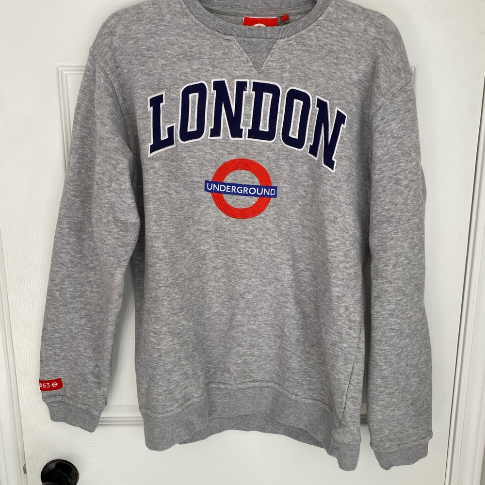 Gray London Underground Sweatershirt - :